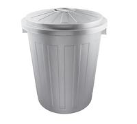 keeeper Universal Bin with Lockable Lid, Sturdy Plastic (PP), Supermax-Bin, 50 l, Silver