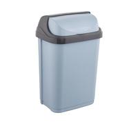 Keeeper Waste Bin with Roll Lid, 10 L, 25.5 X 19 X 39 Cm, Rasmus, Blue (Nordic Blue)