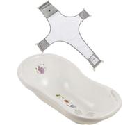 Keeeper White Funny Zoo Baby Bath 84Cm With Plug & Baby Bath Safety Net