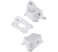Keeeper White Stars Baby Potty, toilet Seat & Step Stool Set, Multi