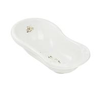 keeeper Winnie Ergonomic Baby Bath Tub with Plug, for 0 to 12 Months, 84 cm, Maria, White