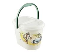 Keeeper Winnie Nappy Bin With Lid And Carrying Handle, White