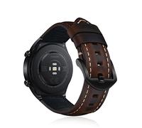 KeeFos 22mm Leather Strap Compatible with Xiaomi Watch S4/S4 Sport/S3/S1 Pro/2/2 Pro, Soft Leather Straps for Women Men, Watch Band for Xiaomi Redmi Watch 5 Active/5 Lite - Dark Brown