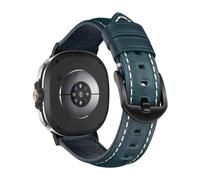KeeFos Leather Strap Compatible with Samsung Galaxy Watch 8 44mm/40mm, Soft Leather Straps, Adjustable Women Men Watch Band for Samsung Galaxy Watch 8 Classic 46mm - Blue