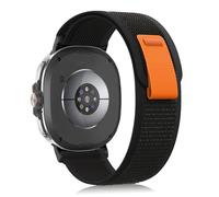 KeeFos Nylon Strap Compatible with Samsung Galaxy Watch 8 44mm/40mm, Nylon Sports Straps, Breathable Lightweight Watch Band for Samsung Galaxy Watch 8 Classic 46mm - Black