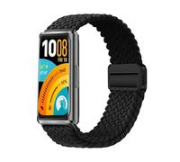 KeeFos Strap & Band Compatible with Huawei Band 11/11 Pro, Nylon Woven Magnetic Closure, Breathable Lightweight Adjustable, Replacement for Men Women - Black