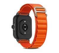 KeeFos Strap for Amazfit T-Rex 3 Pro 44mm/Active 2 Square/Active 2/GTR Mini/GTR 42mm/GTS 4/GTS 4 Mini/3/2e/2 Mini/2/Bip 3 Pro/Bip 3, Nylon Strap Sport Band - Orange