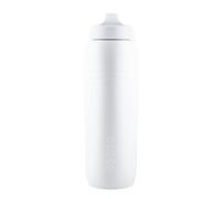 KEEGO The evolution of the sports bottle, elastic titanium, protects against plastic in the water, easy and squeezable, pure taste, easy to clean (white 750 ml)