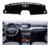 KEEGTBOX Dash Mat Cover Custom Interior Center Console Compatible with Ford Maverick Truck XL XLT Lariat 2022 2023 2024 Dashboard mat Covers Accessories (Red Trim)
