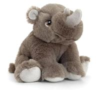 Keel SOFT TOYS - KEELECO 100% RECYCLED very soft RHINO 18CM ECO FRIENDLY