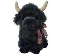 Keel Toys Archie The Highland Calf - Scottish Soft Toy with Tartan Ribbon (10ins)