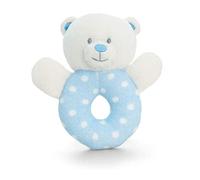 Keel Toys Baby Bear Ring Rattle (One Size) (Blue)