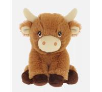 Keel Toys Keel Eco Mini Collectable Shaggy Highland Cow Cuddly Soft Toy Teddy 12cm