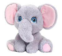 Keel Toys Keeleco Adoptable Elephant 16 cm- Plush Toy 100% Recycled - Environmentally Friendly Toy for Children - Soft Toys for kids