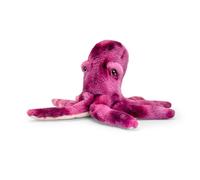 Keel Toys Keeleco - Plush Toy 100% Recycled - Environmentally Friendly Toy for Children - Plush Squid 33 cm - SE1016, Purple
