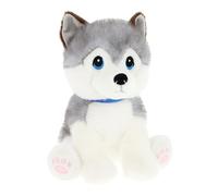 Keel Toys Keeleco Puppy Love Husky 23cm - Plush Toy 100% Recycled - Environmentally Friendly Toy for Children - Soft Toys for kids