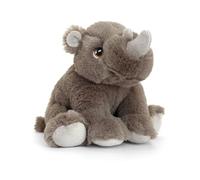 Keel Toys Keeleco Rhino 25cm- Plush Toy 100% Recycled - Environmentally Friendly Toy for Children - Soft Toys for kids