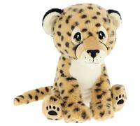 Keel Toys Keeleco Sitting Cheetah 23 cm- Plush Toy 100% Recycled - Environmentally Friendly Toy for Children - Soft Toys for kids