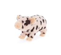 Keel Toys SE2265 Keeleco Spotted Pig - Pink with Black Spots - 28cm Soft Cuddly Plush Stuffed Toy