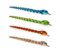 Keel Toys SE1165 100cm Keeleco Snakes 4 ASSORTED 1 SUPPLIED AT RANDOM 100% Huggable. 100% Recycled.