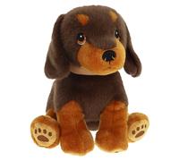 Keel Toys SE3801 Keeleco Peanut the Dachshund Sitting Puppy 23cm Soft Cuddly Plush