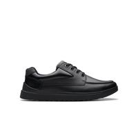 Keelan Flare Youth Black Leather School Shoes,Lace Up,Derby Shoes Clarks Black 7-Wide Fit