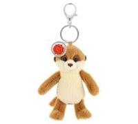 Keeleco 20 cm Enchanted World Meerkat Bag Charm -100% Recycled Pastry Plush - Keeleco Eco-Friendly Toy for Children