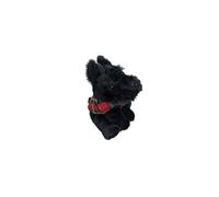 Keel Toys Keeleco Black Scottie Dog with Tartan Coat 20cm
