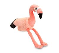 Keeleco Flamingo 16cm Soft Toy - 100% Huggable- 100% Recycled, Eco-Friendly, Newborn Gift, Realistic Lifelike - Perfect Soft Snuggly Playtime Companions for Children