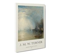Keelmen Heaving In Coals By Joseph Mallord William Turner Canvas Print | Gallery Wrapped 30mm Frame Wall Art | 30x20 inches | Ready to Hang | Classic Picture | Living Room Bedroom Lounge Office
