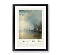 Keelmen Heaving In Coals By Joseph Mallord William Turner Exhibition Museum Painting Framed Print | A3 Black Framed Wall Art | Ready to Hang | Modern Historical Picture | Living Room Lounge Office