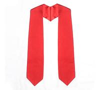 KEELYY Graduation Stole Red 61 Inch Satin Sash Graduation Decorations Graduation Accessories Priest Choir Stole Adult Unisex