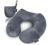 Keemall Inflatable Travel Pillows for Airplanes, Easy Blow Up Inflatable Travel Neck Pillows for Air Travel Sleeping Long Flight, Comfort Travel Air Pillows for Car Train Office Nap Camping