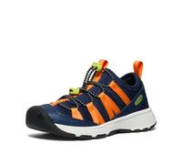 KEEN Boy's Unisex Kids Motozoa Sneaker, Naval Academy/Bright Marigold, 7 UK Child