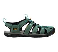 Keen W Clearwater CNX Leather Mineral Blue - Yellow, Size EU 37 - Womens Sandals, Color Blue