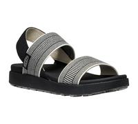 KEEN Women's Elle Backstrap Wedge Sandals, Black/Star White, 3.5 UK