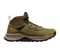 KEEN Men's Hightrail Mid Height Durable Lightweight Breathable Leather Waterproof Hiking Boots, Martini Olive/Dark Olive, 8
