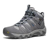 KEEN Women's Headout Mid Waterproof Hiking Boots, Steel Grey/Blue Heaven, 5 UK