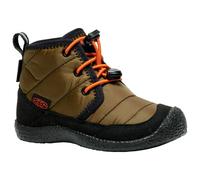 KEEN Unisex-Child Howser 2 Quilted Mid Height Waterproof Comfy Durable Chukka Boots, Dark Olive/Gold Flame, 7