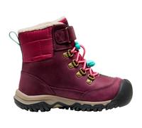 KEEN Unisex-Child Kanibou Mid Height Waterproof Insulated Snow Boots, Fig/Pink Lemonade, 7