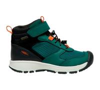 KEEN Skua Mid Waterproof Hiking Boots, Ponderosa Pine/Gold Flame, 10 UK Child