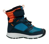 KEEN Skua Winter Waterproof Snow Boots, Sky Captain/Gold Flame, 7 UK Child