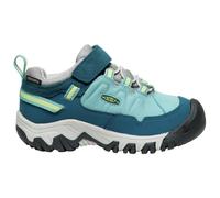 KEEN Unisex-Child Targhee 4 Low Waterproof Hiking Shoes, Reef Waters/Daiquiri Green, 12