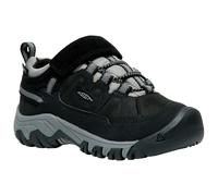 KEEN Targhee 4 Low Waterproof Hiking Shoes, Black/Steel Grey, 8 UK Child