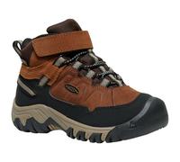 KEEN Targhee 4 Mid Waterproof Hiking Boots, Bison/Brindle, 10 UK Child