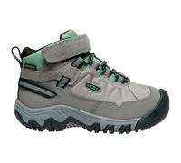 KEEN Targhee 4 Mid Waterproof Hiking Boots, Alloy/Granite Green, 9 UK Child