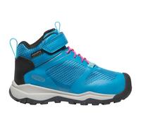 KEEN Wanduro Mid Waterproof Hiking Boot, Fjord Blue/Fuchsia Purple, 7 UK Child