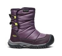 Keen Little Kids Puffrider Black Plum/Daiquiri Green Waterproof Winter Boots ...
