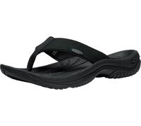 Kona Flip TG Full Grain Leather Men's Toe Post Sandals - Black Steel Grey / UK 9 / Medium