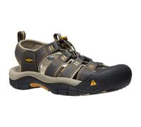 KEEN Men's Newport H2 Closed Toe Water Sandals, Raven/Aluminum, 10.5